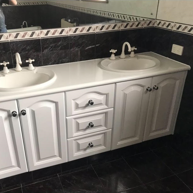 bathroom cabinet resurfacing